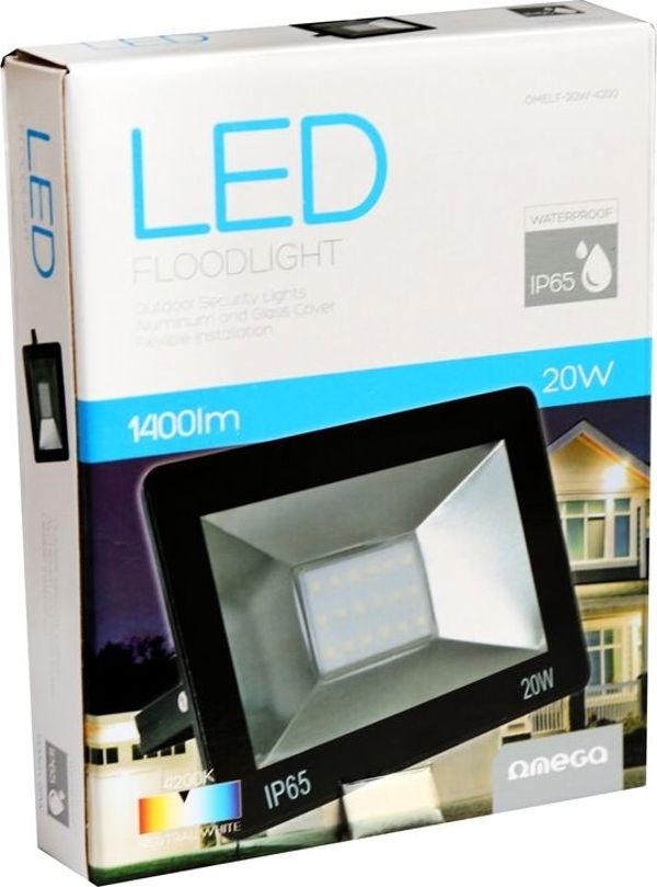 Προβολέας Omega OMEGA LED FLOODLIGHT4200K 20W 220-240V [43860]
