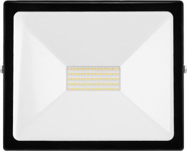 Orno Προβολέας LED 50W, 4000lm, IP65, 4000K, Αλουμίνιο & Γυαλί, Φυσικό Λευκό Φως, Εξωτερικού Χώρου
