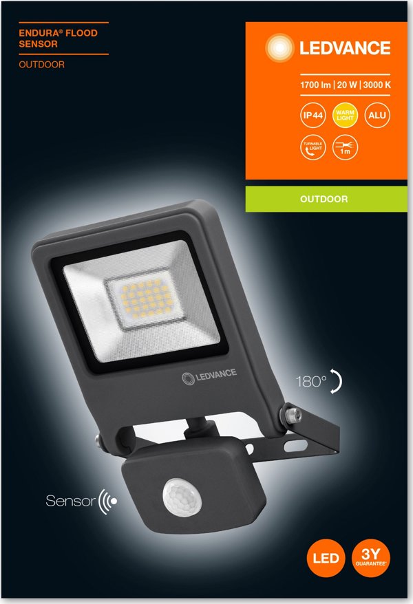προβολέας Ledvance Ledvance προβολέας Endura SENSOR 20W 830 DG