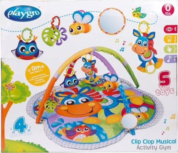 Nascita PLAYGRO μουσικό χαλάκι δραστηριοτήτων Clip Clop Activity Gym, 0186991