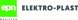 NASIELSK Επιτοίχια πρίζα Elektro-Plast Nasielsk Berg 3733-09 μονή με γείωση 2P+Z μαύρη