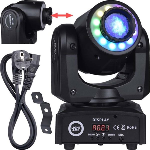 Φωτιστικό LIGHT4ME LIGHT4ME 30 SPOT RING φορητή μικρή κινούμενη κεφαλή LED