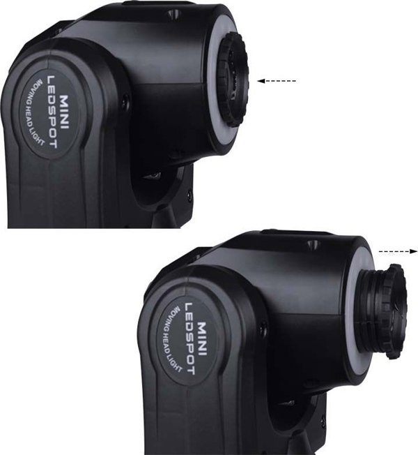 Φωτιστικό LIGHT4ME LIGHT4ME 30 SPOT RING φορητή μικρή κινούμενη κεφαλή LED
