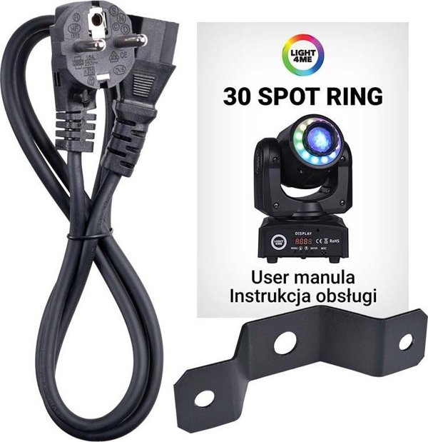 Φωτιστικό LIGHT4ME LIGHT4ME 30 SPOT RING φορητή μικρή κινούμενη κεφαλή LED