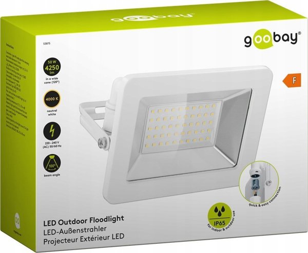 Προβολέας Goobay Εξωτερικός προβολέας LED, 50 W