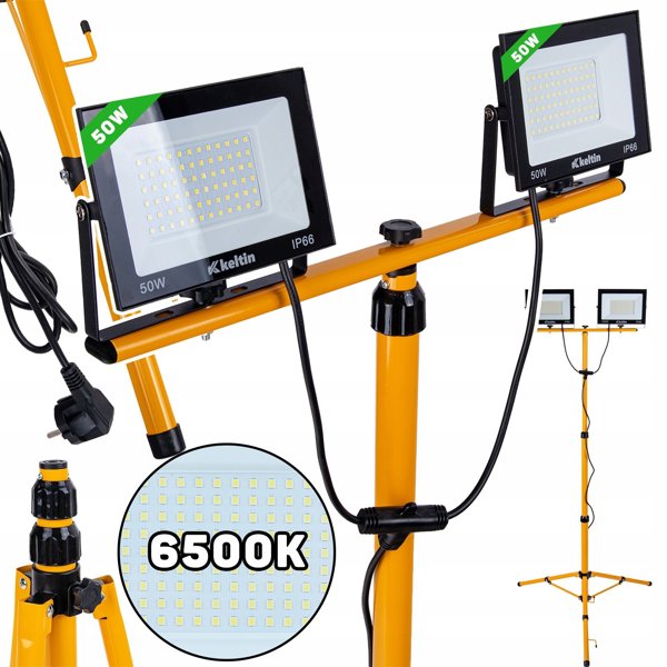 Νασβιέτιλατς LED 2x50W ζε στατιβέμ βουντολαμίν ταξελοσκοποβυμ ι πζεβοδωμ – βαρβα βιάλα ζιμνα 6500Κ (1)