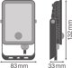 Προβολέας Ledvance FL ESSENTIAL SENSOR 10W 840 BK