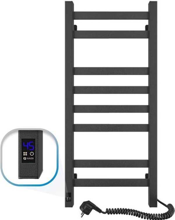 Navin Ηλεκτρική κρεμάστρα πετσετών Navin Avangard 360*800 Αισθητήρας δεξιά μαύρο 12-228053-3680