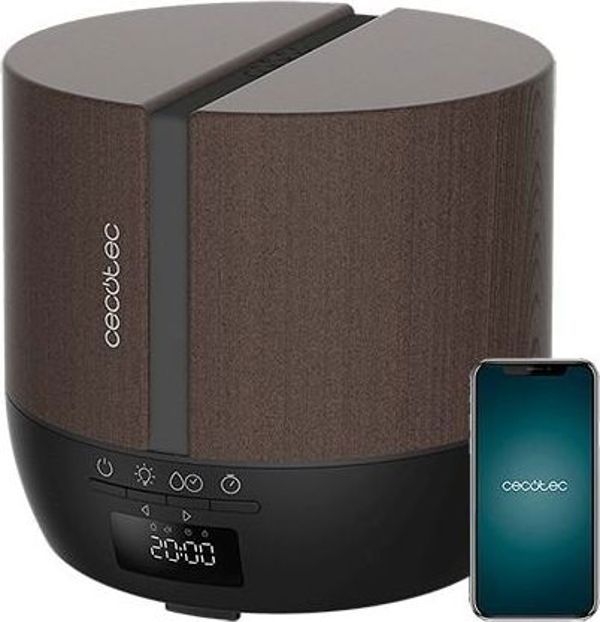 Cecotec PureAroma 550 Connected Υγραντήρας Αέρα με Wi-Fi και Αρωματοθεραπεία, Καφέ