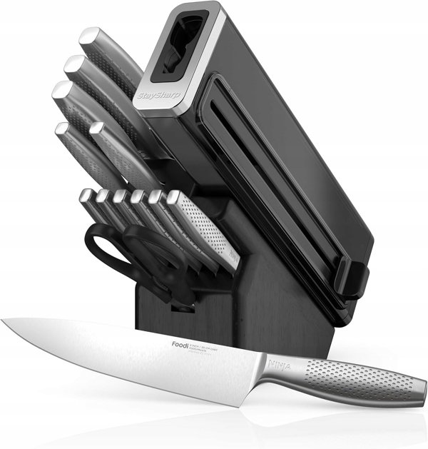 Σετ μαχαιριών Ninja StaySharp 14 τεμ. + ξύλινο μπλοκ