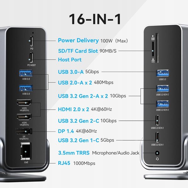 NB ACC DOCKING STATION 15IN1/USB-C MST TPUH0 VENTION
