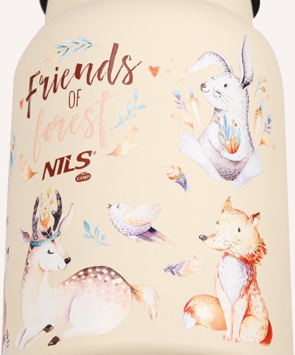 Nils Camp Ατσάλινο Μπουκάλι Νερού Forest 520ml - Ανοξείδωτο Παγούρι