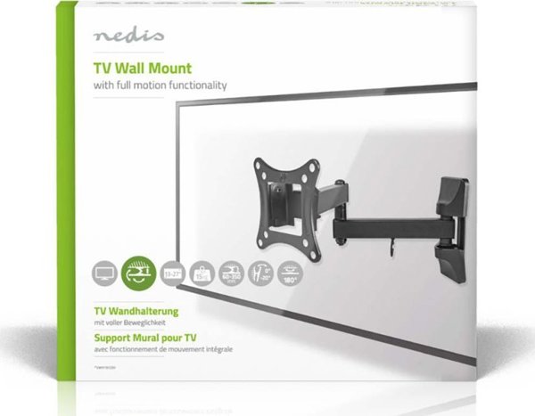 Nedis Nedis TVWM1510BK βάση τηλεόρασης για τηλεοράσεις 68,6 cm (27") Μαύρο