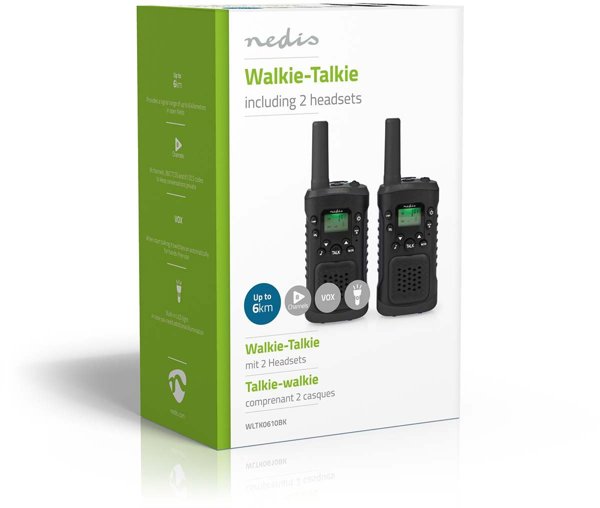 Nedis πομποδέκτης WLTK0610BK, 2 τεμ.