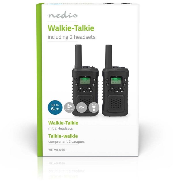 Nedis πομποδέκτης WLTK0610BK, 2 τεμ.
