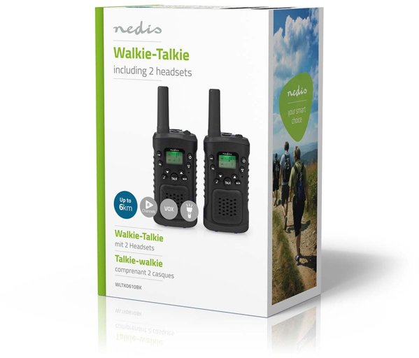 Nedis πομποδέκτης WLTK0610BK, 2 τεμ.