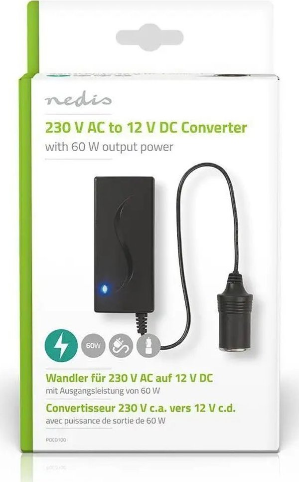 Ηλεκτρικός μετατροπέας Nedis Nedis POCO100 60 W 13841399 5412810000000