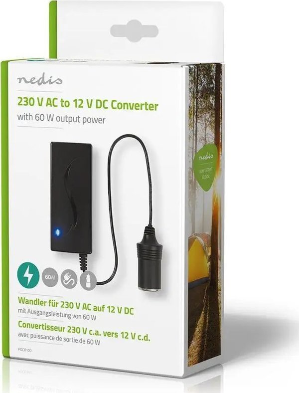 Ηλεκτρικός μετατροπέας Nedis Nedis POCO100 60 W 13841399 5412810000000