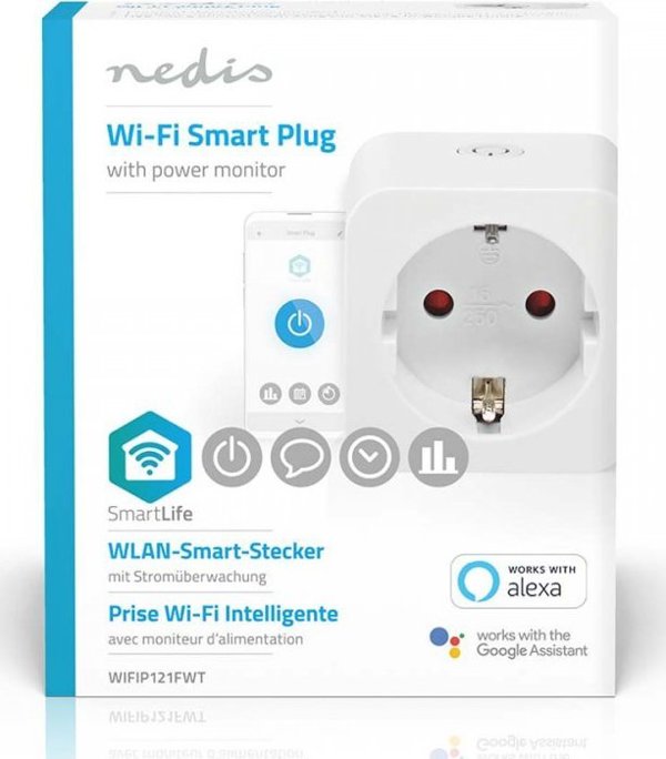 Nedis Nedis WIFIP121FWT έξυπνο βύσμα 3680 W Σπίτι Λευκό