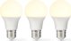 Nedis Nedis LBE27A602P3 λάμπα LED Θερμό λευκό 2700 K 8,5 W E27 F