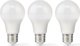 Nedis Nedis LBE27A602P3 λάμπα LED Θερμό λευκό 2700 K 8,5 W E27 F
