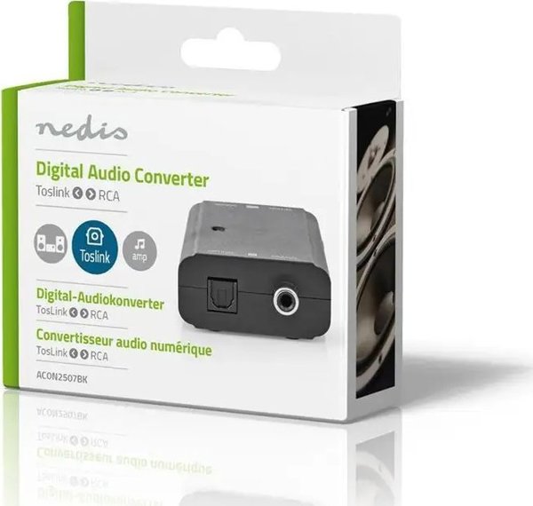 Nedis Nedis ACON2507BK μετατροπέας αρχείων ήχου Μαύρο