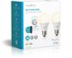Nedis WIFILRC20E27 Smartlife RGB E27 9W LED Bulb 2-pack