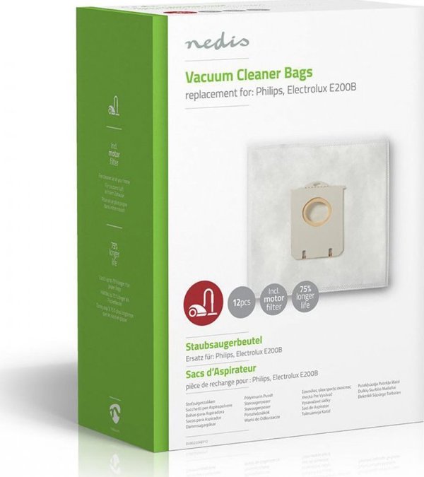 Nedis Nedis DUBG220AEP12 αξεσουάρ/αναλώσιμο για ηλεκτρική σκούπα Σακούλα σκόνης