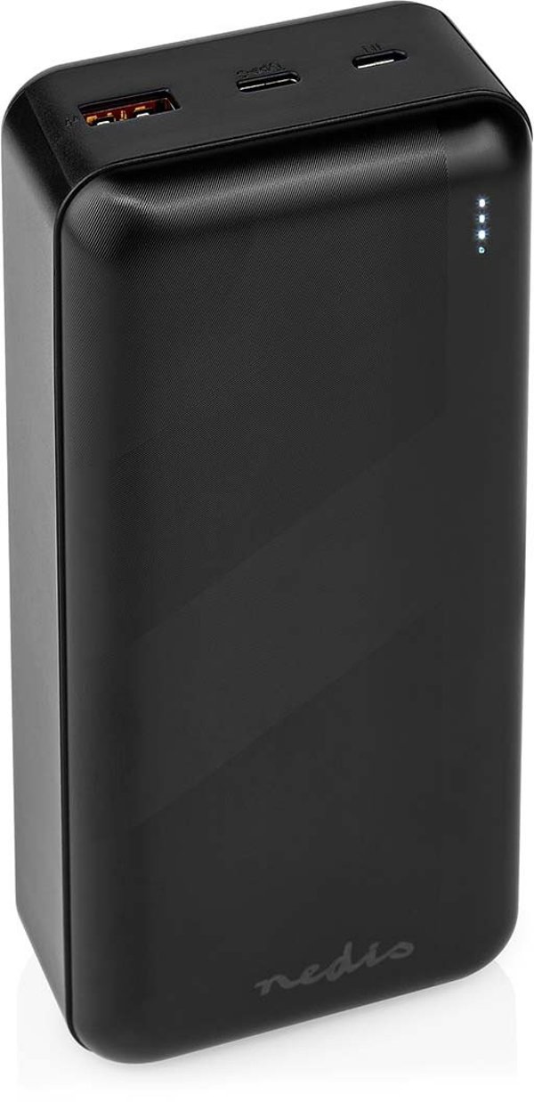 NEDIS Powerbank 30000mAh, μαύρο