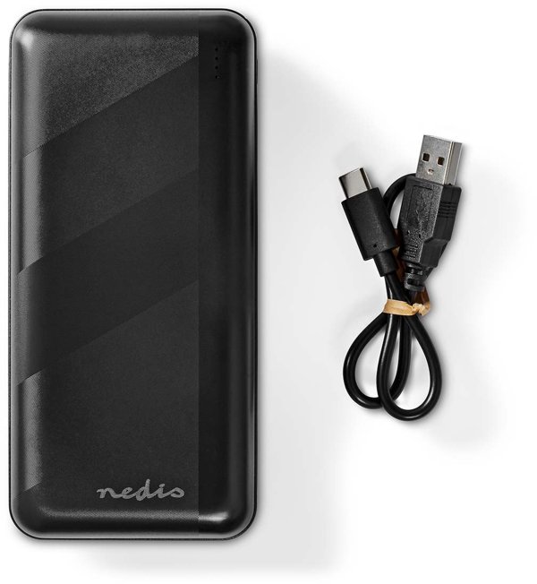 NEDIS Powerbank 30000mAh, μαύρο