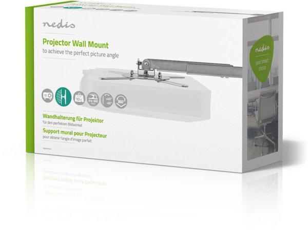 Nedis PJWM100GY Projector Wall Mount 360 °