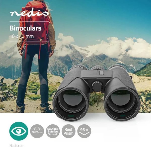 Nedis Κιάλια SCBI4000BK 10x42 Μαύρο