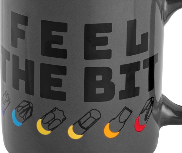 Neo Kubek z nadrukiem FEEL THE BIT, 330ml