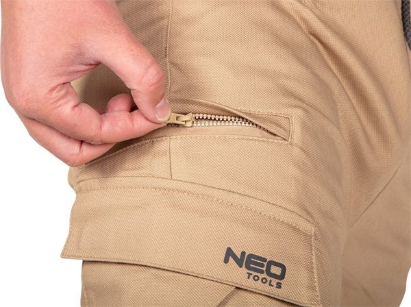 Neo Παντελόνι εργασίας OUTDOOR, τύπου jogger, μπεζ, μέγεθος M