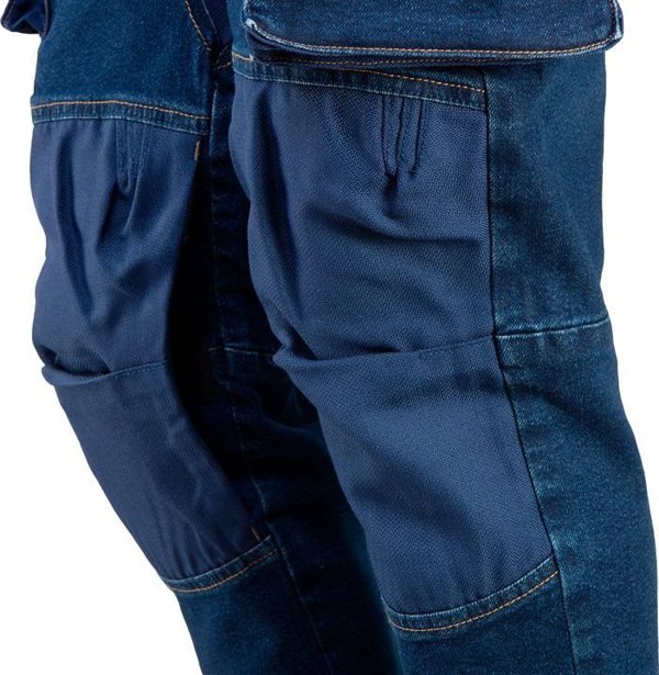 Neo Εργατικά παντελόνια DENIM, ενισχύσεις στα γόνατα, μέγεθος XXXL