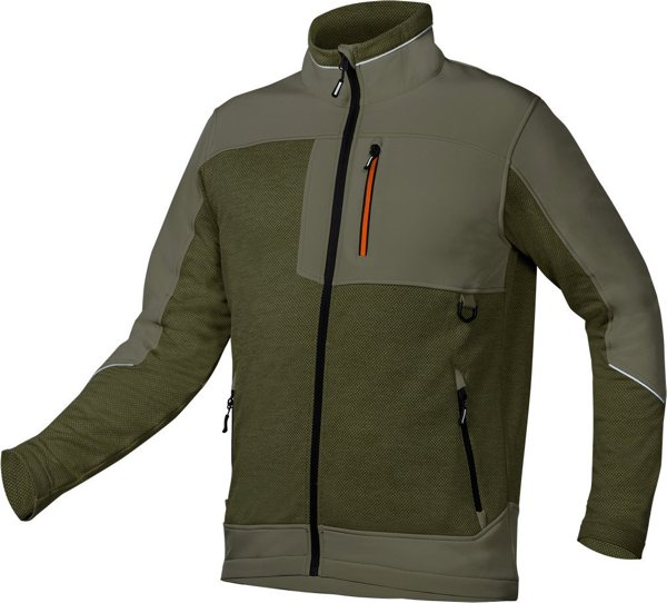 Neo Bluza softshell OUTDOOR, πράσινη, μέγεθος XXXL