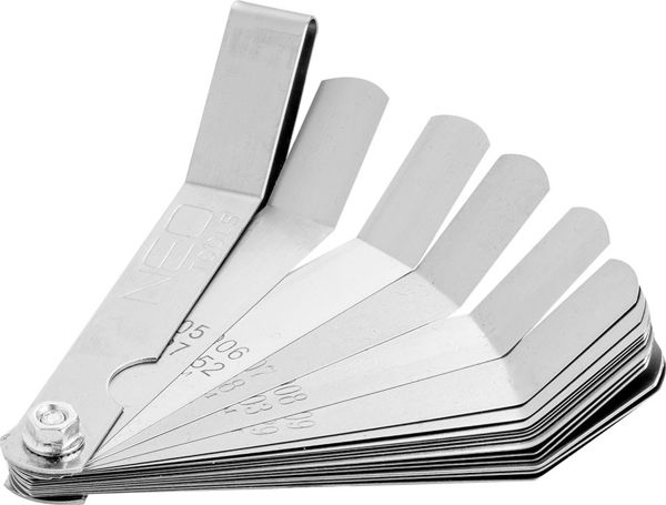 Neo Παχύμετρο 16 Λεπίδων 0.127-0.508mm, Κυρτά Φύλλα Ανοξείδωτου Ατσαλιού 11-192, Εργαλείο Μέτρησης Διακένων