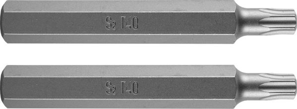 NEO Μύτες Κατσαβιδιού TORX T40, 75mm, Ατσάλι S2, 2 Τεμάχια (10-942)