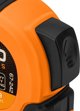 Neo Μέτρο ταινίας από χάλυβα Super Black 5 m x 19 mm, αυτόματο κλείδωμα, δύο κουμπιά στοπ, μαγνήτης