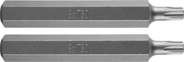 Μύτη Κατσαβιδιού Neo Torx T30, 75mm, Χάλυβας S2, 2 Τεμάχια (10-940)