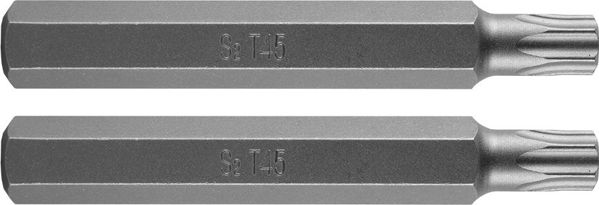 Neo Μύτη Κατσαβιδιού Torx T45, 75mm, Ατσάλι S2, 2 Τεμάχια, 10-944