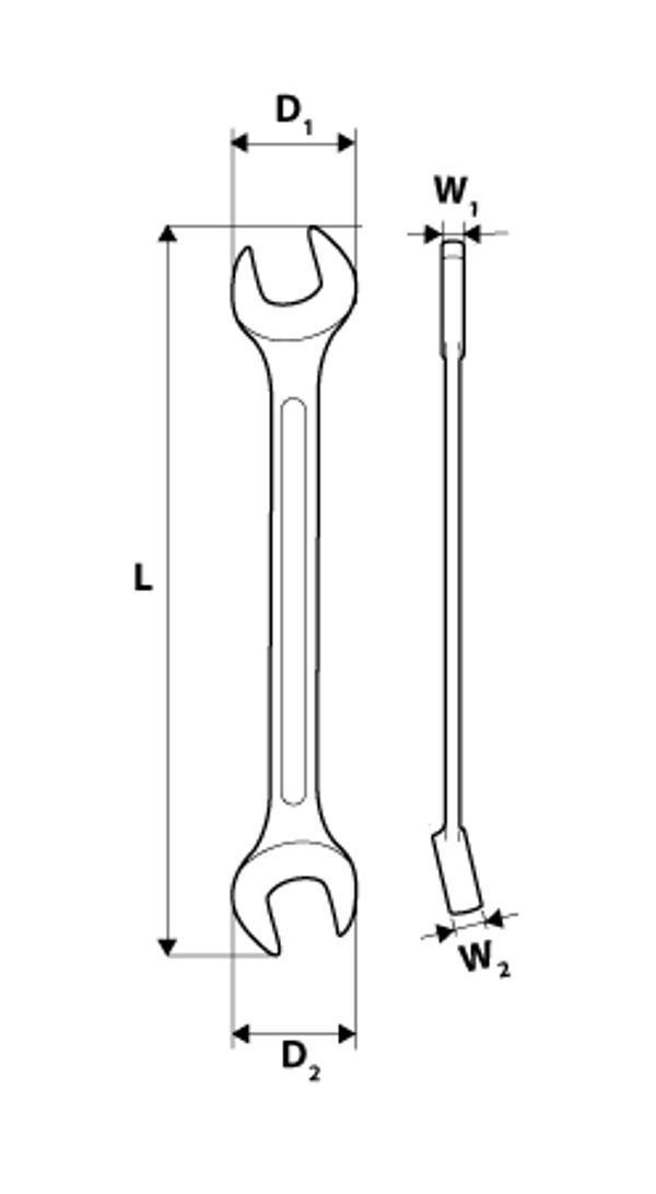 Neo Επίπεδο κλειδί 17 x 19mm (09-817)