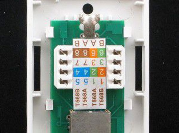 NetRack πλήρης πρίζα επιτοίχια 1xRJ45 FTP κατηγορία 5e (NP519)