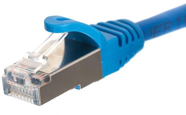 Καλώδιο patchcord RJ45 NetRack, με χυτή θήκη, κατηγορία 5e FTP, 5m μπλε (BZPAT5FB)