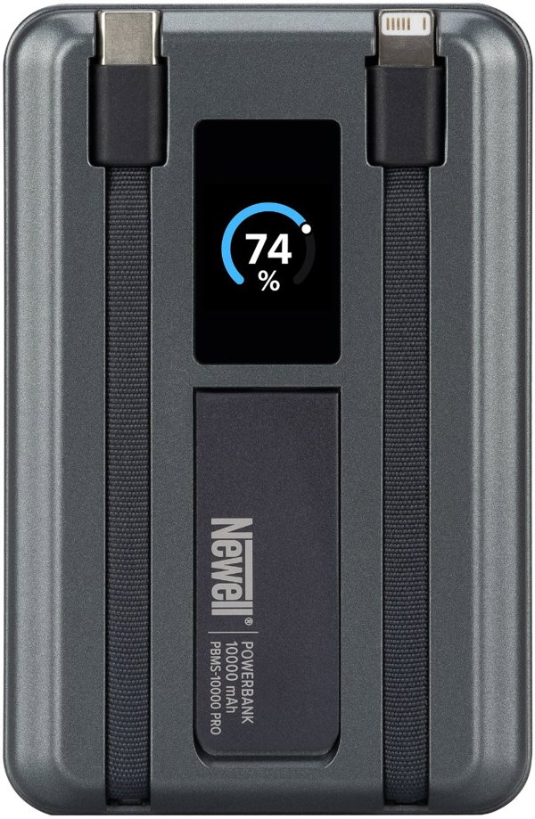NEWELL NL4895 Power Bank 10000 mAh Lightning USB-C Magsafe szary
