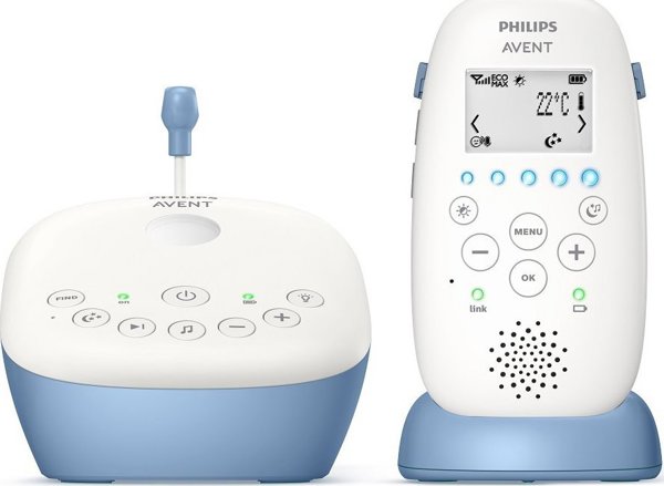 Νταντά Philips Philips Avent λευκό/μπλε - Ραδιοφωνική νταντά