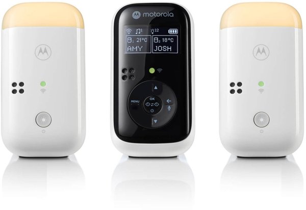 Ηλεκτρονική νταντά Motorola PIP15-2 Audio με δύο παιδικές μονάδες σε άσπρο-μαύρο