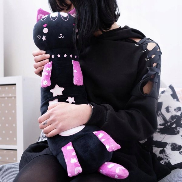 Ωραία μασκότ Momomi Cat που λάμπει στο σκούρο μπλε 60 cm 14236710 8056779482044