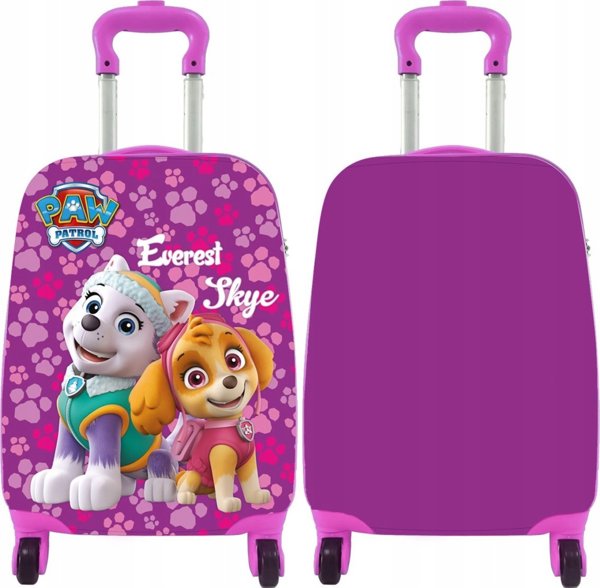 Nickelodeon Παιδική Βαλίτσα Ταξιδιού Paw Patrol, Σκληρή ABS, Ροζ, 48x32x23cm, 32L