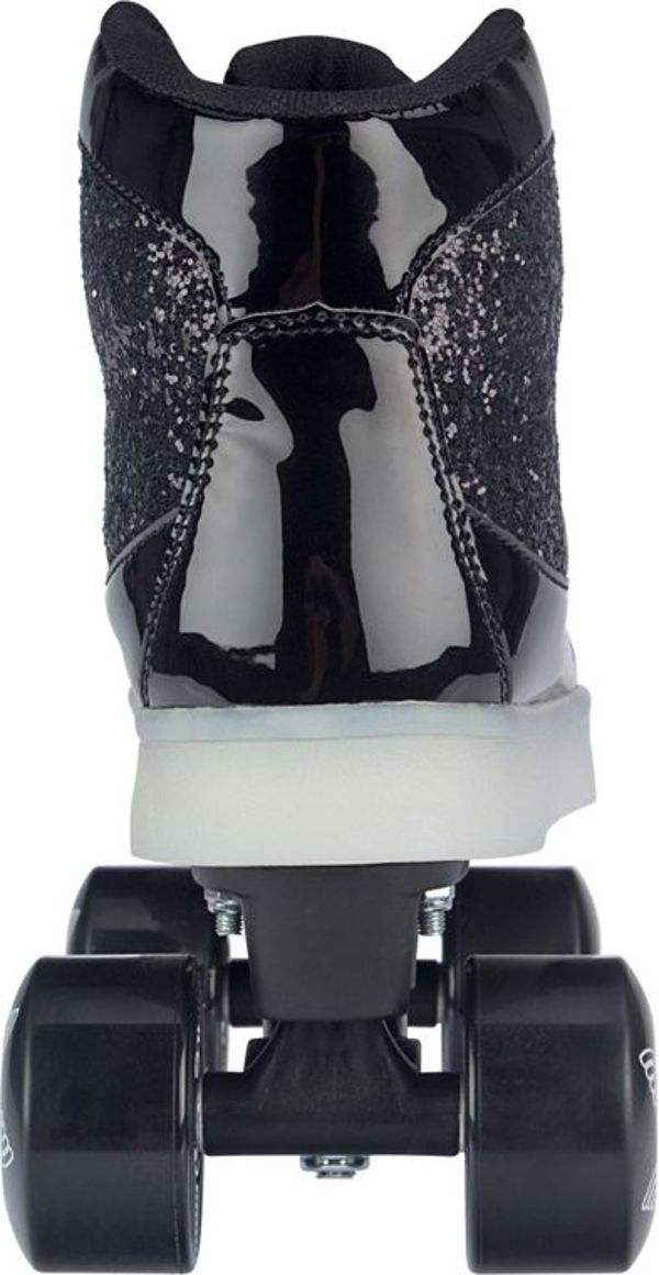 Nijdam Πατίνια Flashing Glitter and Glamour μαύρα μ. 35-36 (28366)